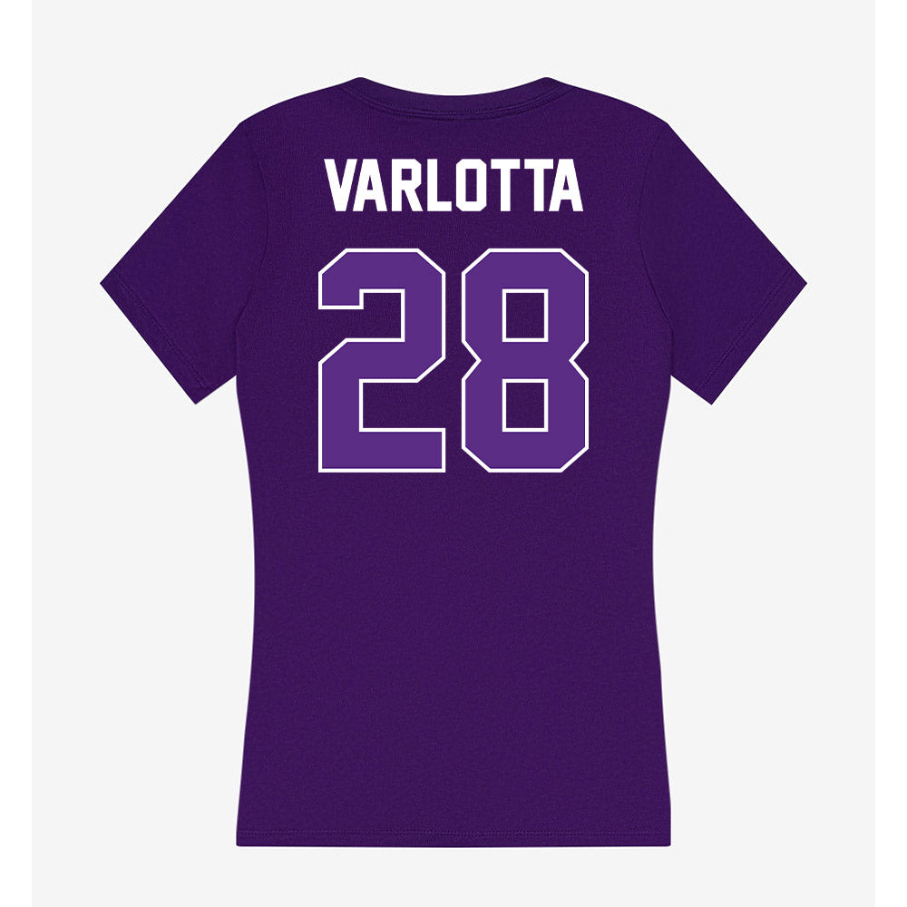 North Alabama - NCAA Baseball : Nicolas Varlotta - Women's V-Neck T-Shirt-1