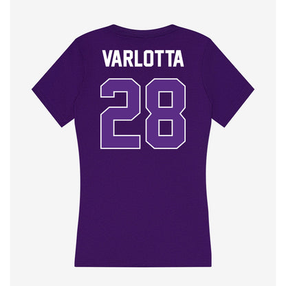 North Alabama - NCAA Baseball : Nicolas Varlotta - Women's V-Neck T-Shirt-1