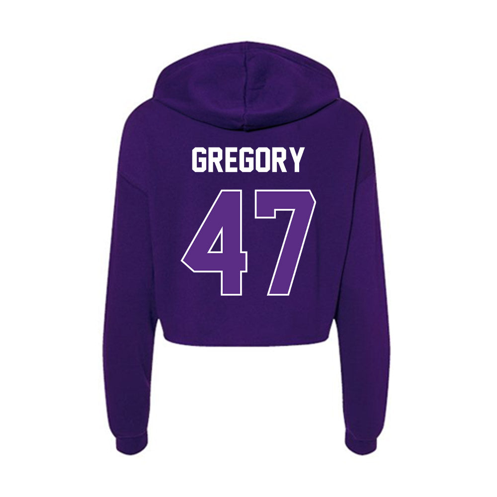 North Alabama - NCAA Softball : Grace Gregory - Women's Crop Fleece Hoodie-1