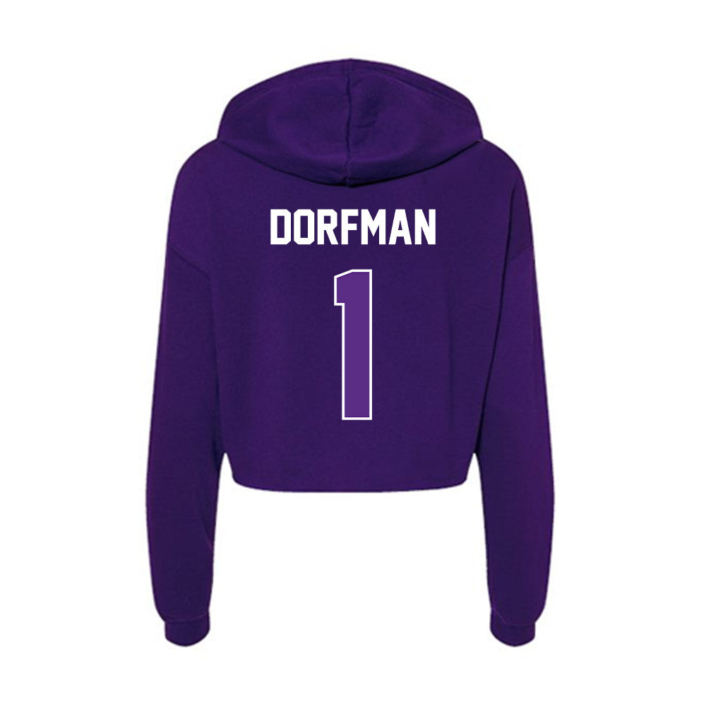 North Alabama - NCAA Women's Soccer : Emily Dorfman - Women's Crop Fleece Hoodie-1