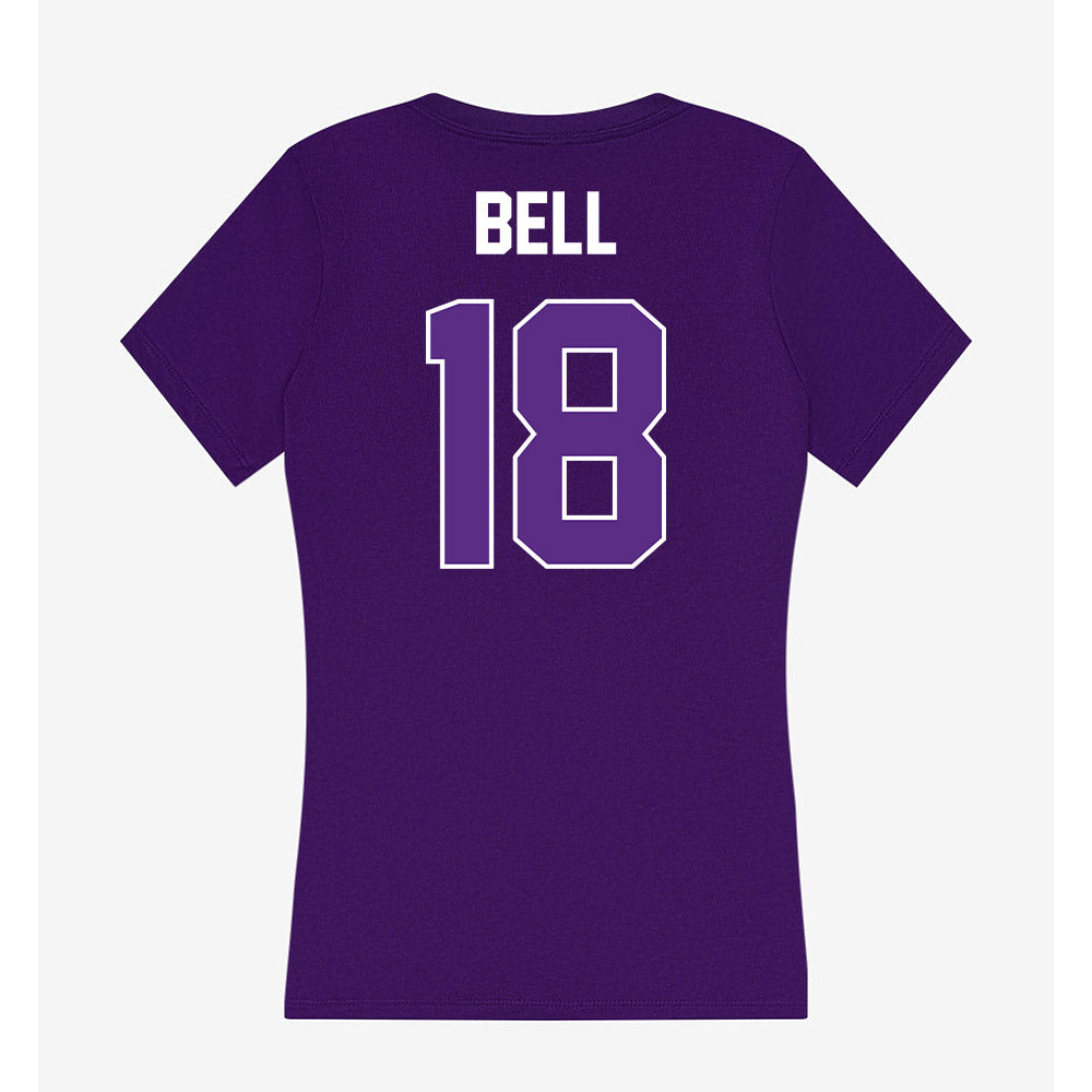 North Alabama - NCAA Baseball : Hunter Bell - Women's V-Neck T-Shirt-1