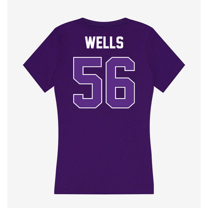North Alabama - NCAA Football : Matthew Wells - Women's V-Neck T-Shirt-1