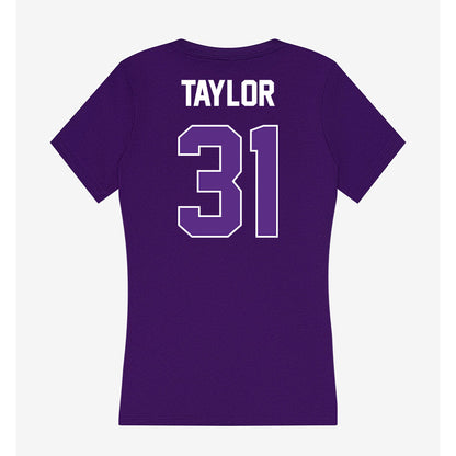 North Alabama - NCAA Football : John Taylor - Women's V-Neck T-Shirt-1