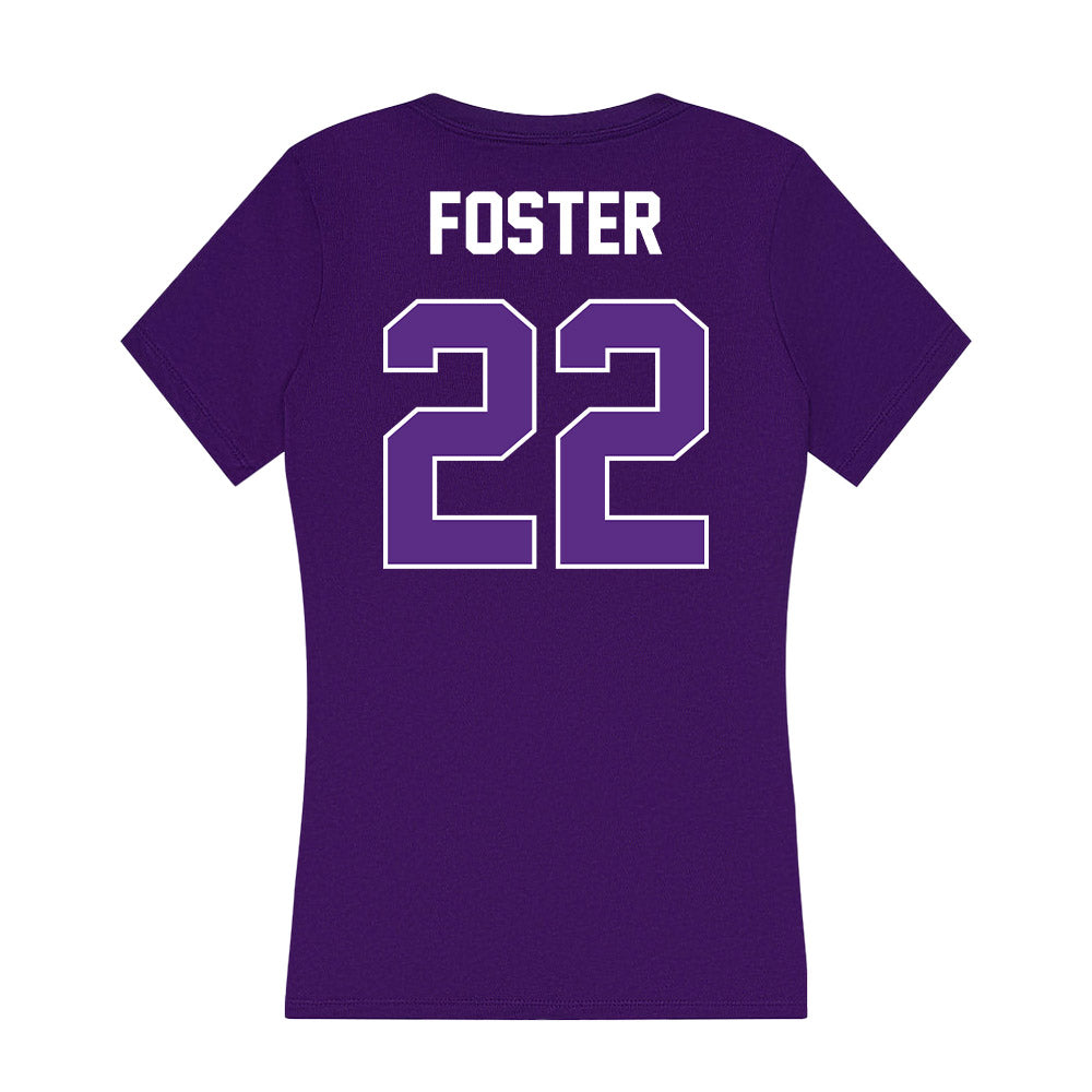 North Alabama - NCAA Men's Basketball : Marco Foster - Women's V-Neck T-Shirt-1