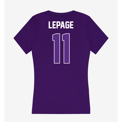 North Alabama - NCAA Baseball : Tyler LePage - Women's V-Neck T-Shirt-1