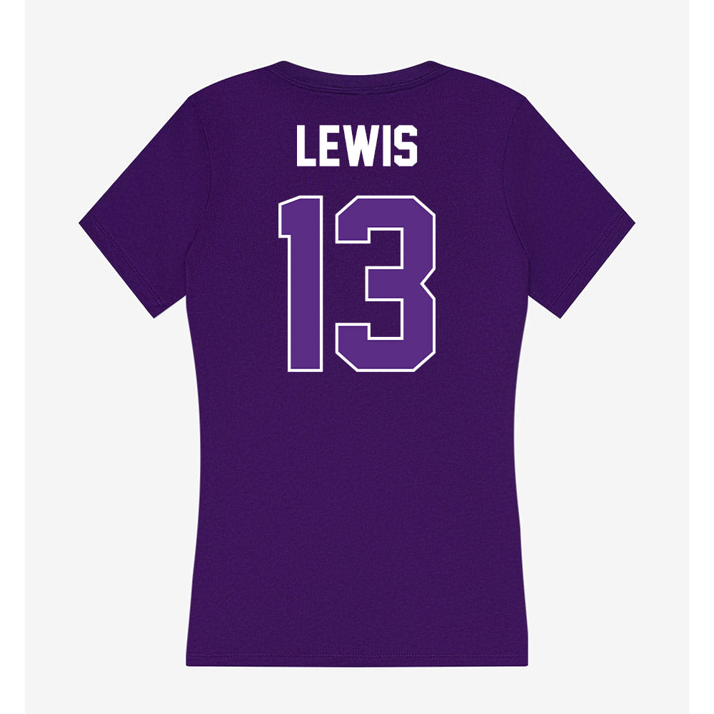 North Alabama - NCAA Baseball : Kyle Lewis - Women's V-Neck T-Shirt-1