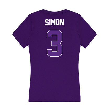North Alabama - NCAA Softball : Emily Simon - Women's V-Neck T-Shirt-1
