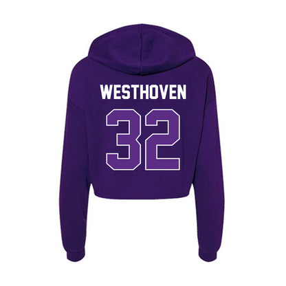 North Alabama - NCAA Softball : Haley Westhoven - Women's Crop Fleece Hoodie-1