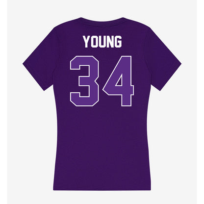North Alabama - NCAA Football : Anthony Young - Women's V-Neck T-Shirt-1