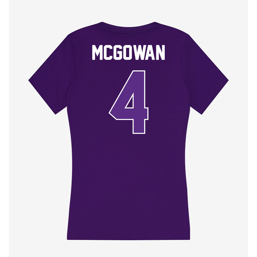 North Alabama - NCAA Women's Volleyball : Kinslee McGowan - Women's V-Neck T-Shirt-1