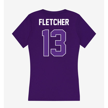 North Alabama - NCAA Football : Azariah Fletcher - Women's V-Neck T-Shirt-1