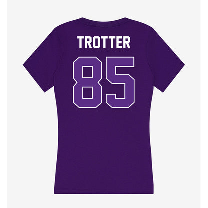 North Alabama - NCAA Football : Jalin Trotter - Women's V-Neck T-Shirt-1