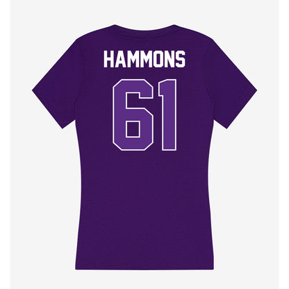 North Alabama - NCAA Softball : Gyvan Hammons - Women's V-Neck T-Shirt-1