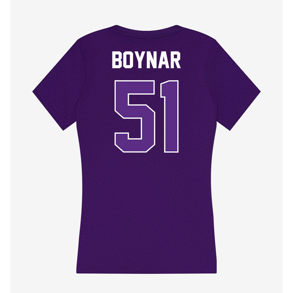North Alabama - NCAA Baseball : Jake Boynar - Women's V-Neck T-Shirt-1