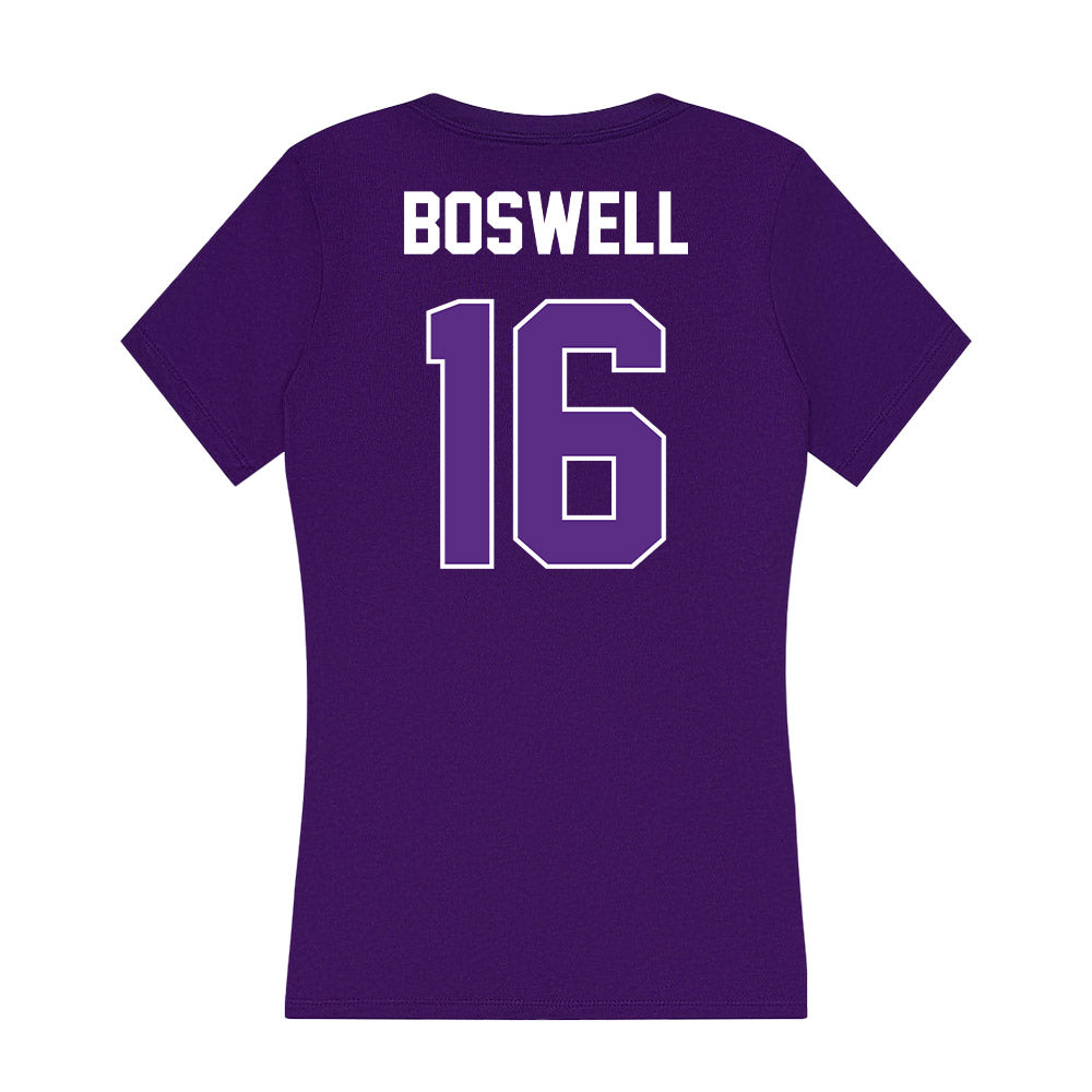 North Alabama - NCAA Softball : Lily Boswell - Women's V-Neck T-Shirt-1