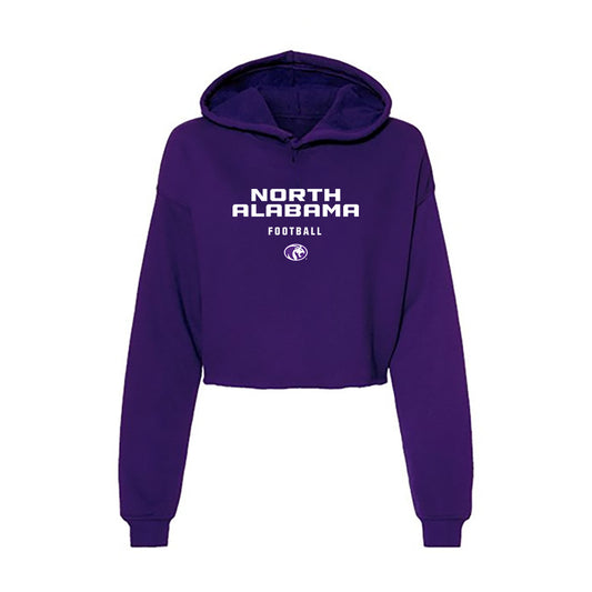 North Alabama - NCAA Football : Azariah Fletcher - Women's Crop Fleece Hooded Sweatshirt-0