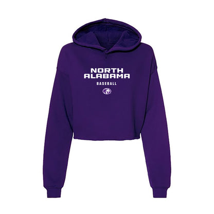 North Alabama - NCAA Baseball : Gavin Oswald - Women's Crop Fleece Hoodie-0