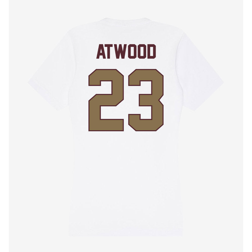 Texas State - NCAA Football : Amarion Atwood - Women's V-Neck T-Shirt-1