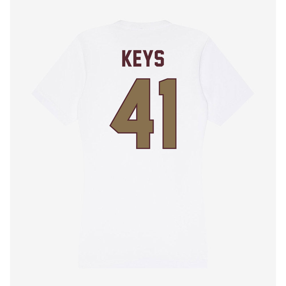 Texas State - NCAA Football : Dante Keys - Women's V-Neck T-Shirt-1