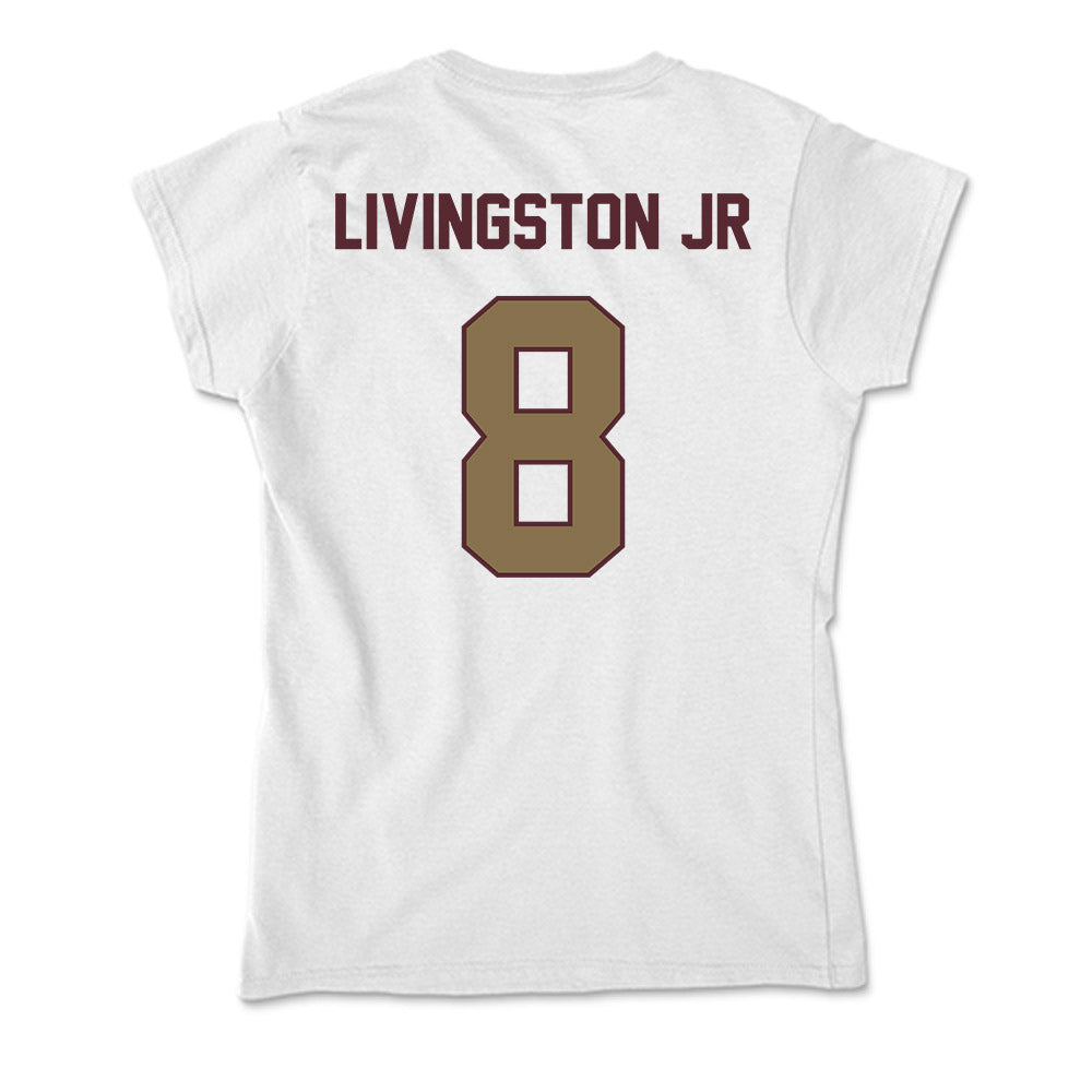 Texas State - NCAA Men's Basketball : Randy Livingston Jr - Soft Style Women’s T-Shirt-1