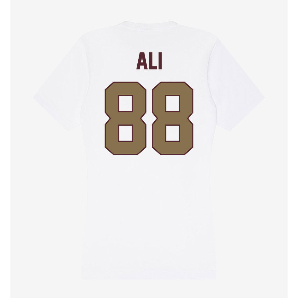 Texas State - NCAA Football : Jussiah Ali - Women's V-Neck T-Shirt-1