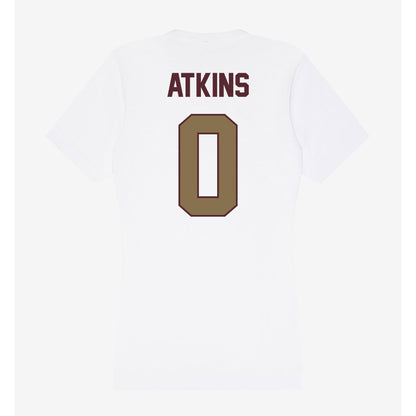 Texas State - NCAA Football : Taji Atkins - Women's V-Neck T-Shirt-1