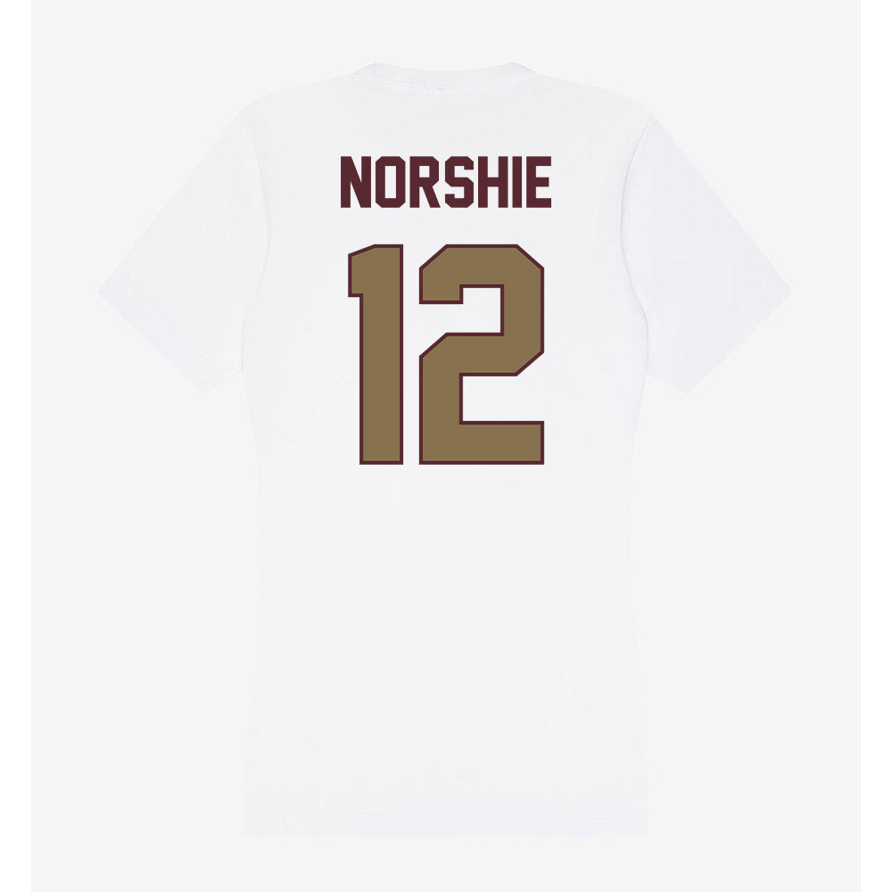 Texas State - NCAA Women's Soccer : Nina Norshie - Women's V-Neck T-Shirt-1