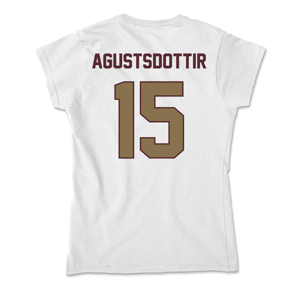 Texas State - NCAA Women's Soccer : Katrin Agustsdottir - Soft Style Women’s T-Shirt-1