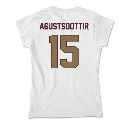 Texas State - NCAA Women's Soccer : Katrin Agustsdottir - Soft Style Women’s T-Shirt-1