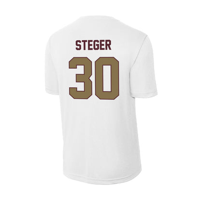 Texas State - NCAA Men's Basketball : Caleb Steger - Activewear T-Shirt-1