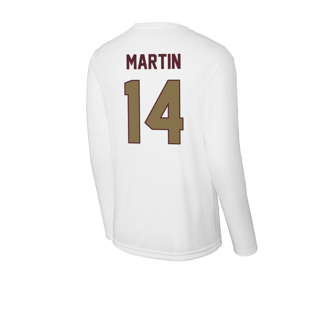 Texas State - NCAA Football : Jordan Martin - Activewear Long Sleeve T-Shirt-1