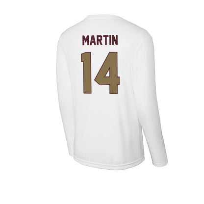 Texas State - NCAA Football : Jordan Martin - Activewear Long Sleeve T-Shirt-1