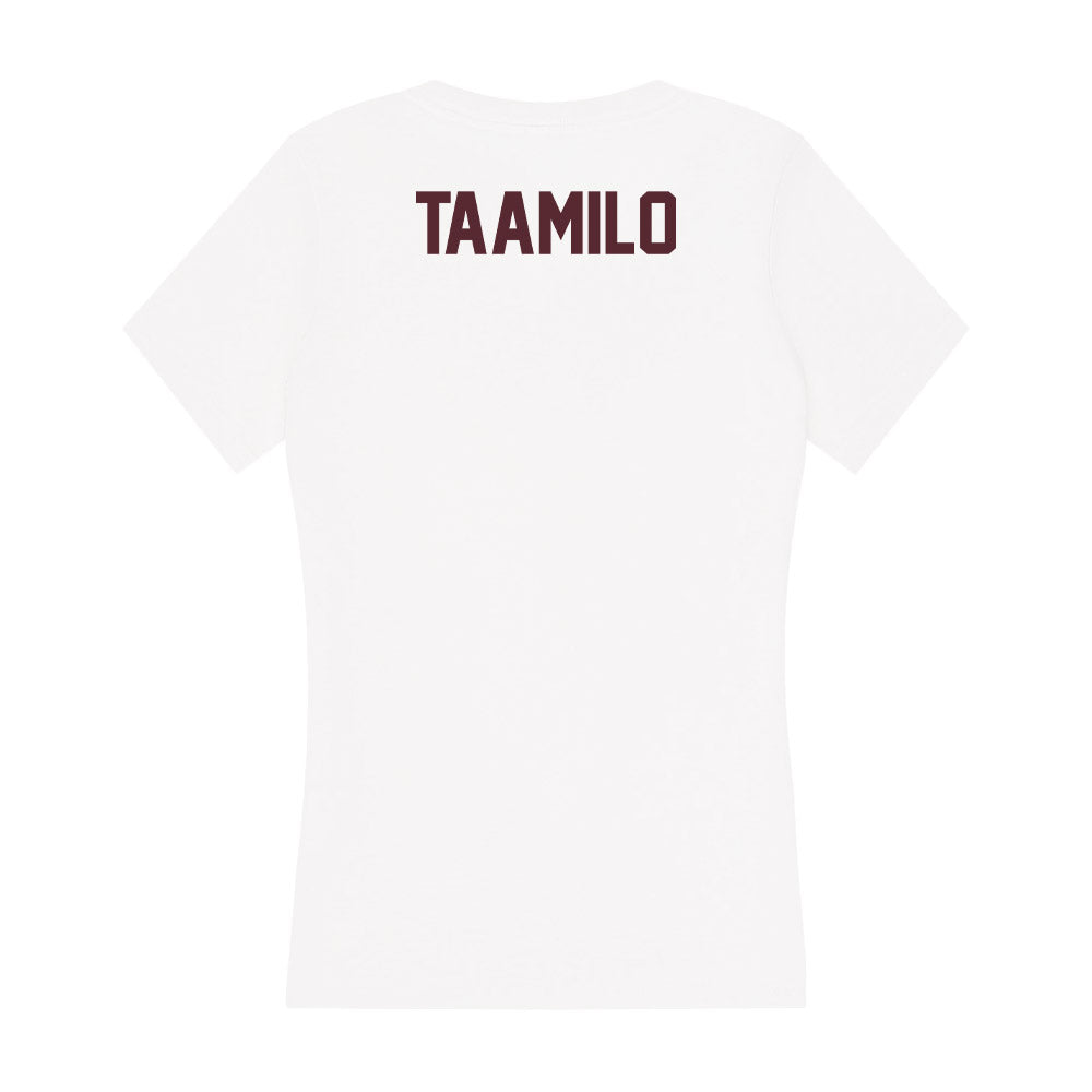  - NCAA Men's Track & Field : Edward Taamilo - Women's V-Neck T-Shirt-1