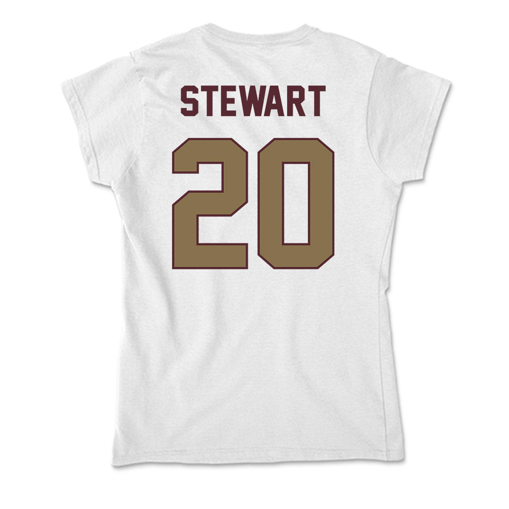 Texas State - NCAA Women's Basketball : Kyaija Stewart - Soft Style Women’s T-Shirt-1