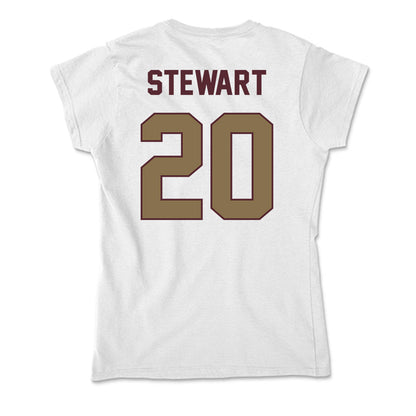 Texas State - NCAA Women's Basketball : Kyaija Stewart - Soft Style Women’s T-Shirt-1