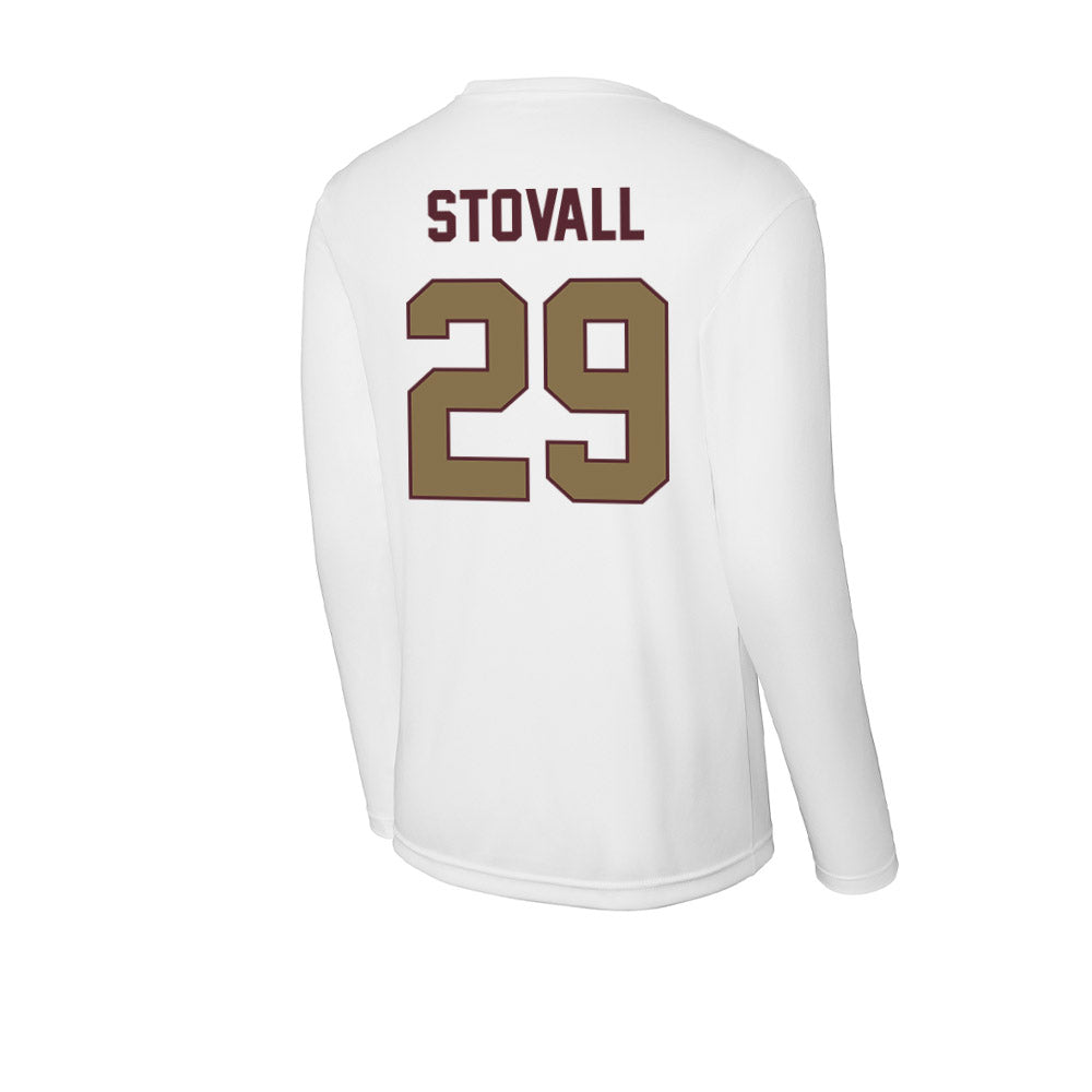 Texas State - NCAA Baseball : Kortland Stovall - Activewear Long Sleeve T-Shirt-1