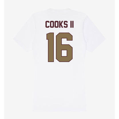 Texas State - NCAA Football : Terrence Cooks II - Women's V-Neck T-Shirt-1