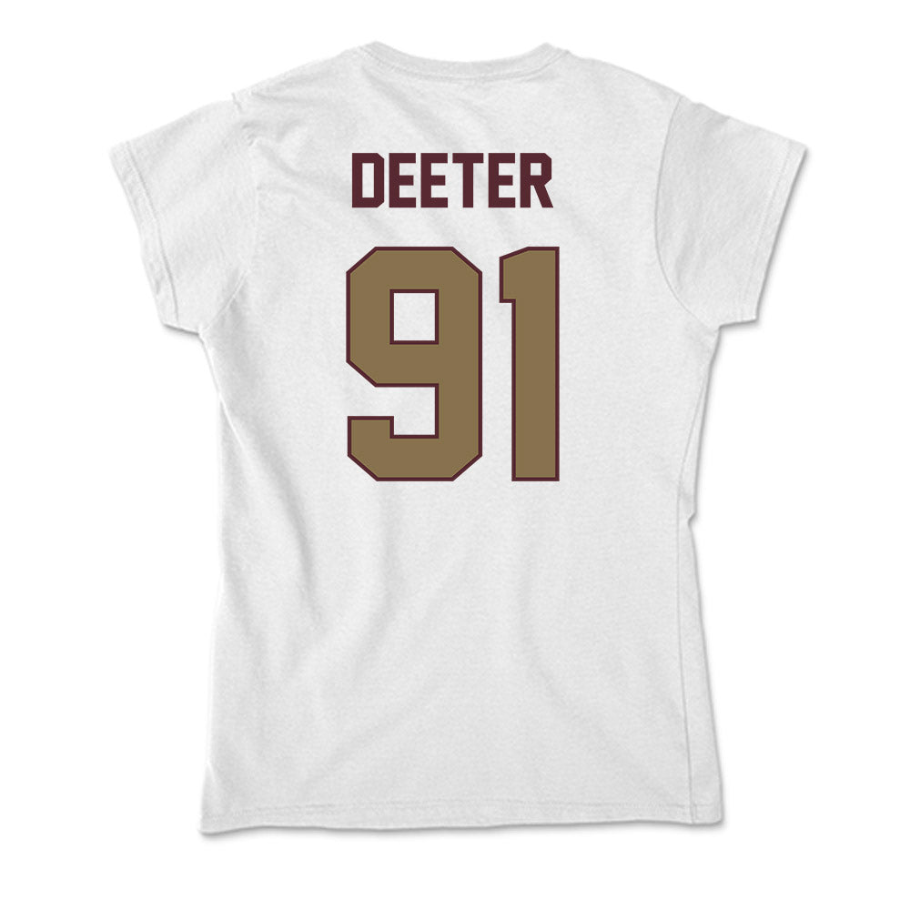Texas State - NCAA Football : Jp Deeter - Soft Style Women’s T-Shirt-1