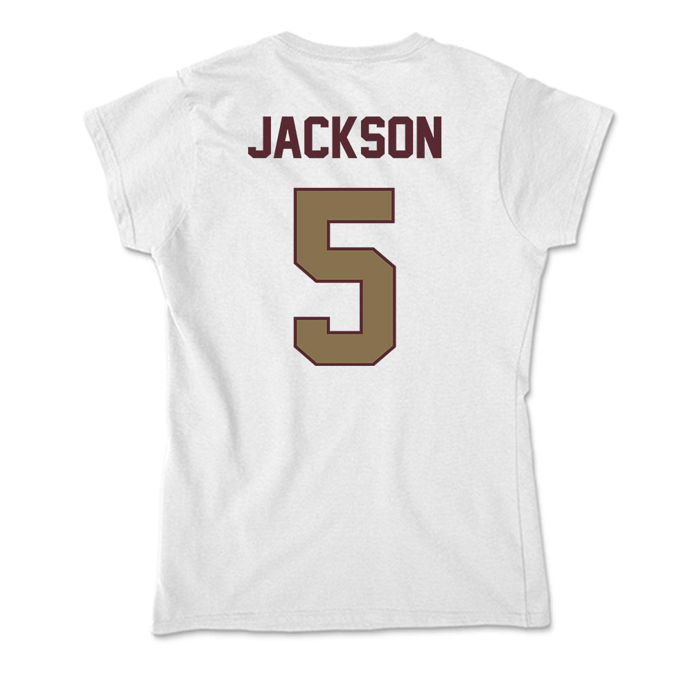 Texas State - NCAA Football : Dj Jackson - Soft Style Women’s T-Shirt-1