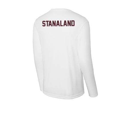 Texas State - NCAA Men's Track & Field : Sean Stanaland - Activewear Long Sleeve T-Shirt-1