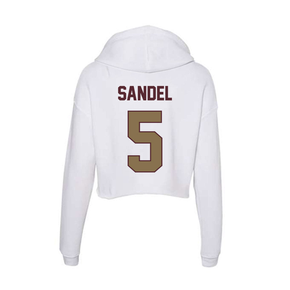 Texas State - NCAA Softball : Sophie Sandel - Women's Crop Fleece Hoodie-1