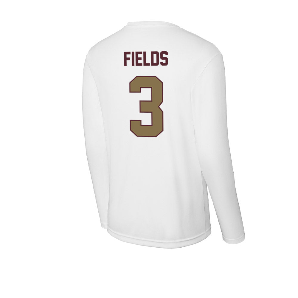 Texas State - NCAA Men's Basketball : Robert Fields - Activewear Long Sleeve T-Shirt-1