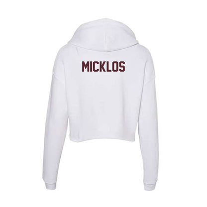 Texas State - NCAA Women's Track & Field : Addie Micklos - Women's Crop Fleece Hoodie-1