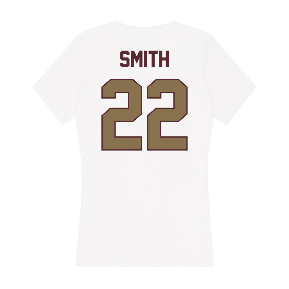 Texas State - NCAA Women's Soccer : Kaylie Smith - Women's V-Neck T-Shirt-1