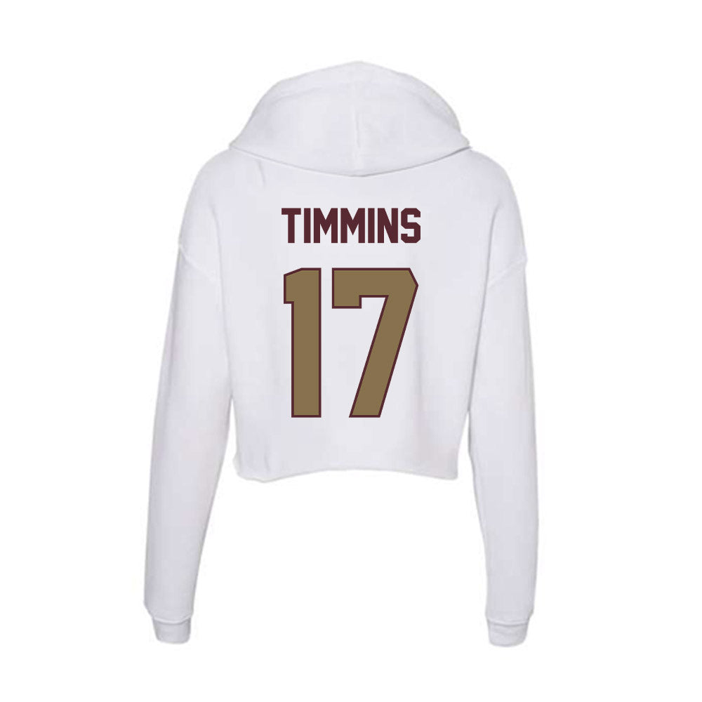 Texas State - NCAA Baseball : Braylen Timmins - Women's Crop Fleece Hoodie-1