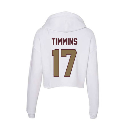 Texas State - NCAA Baseball : Braylen Timmins - Women's Crop Fleece Hoodie-1