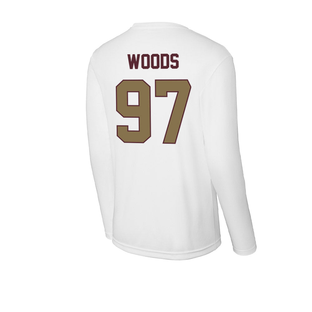 Texas State - NCAA Football : Devarrick Woods - Activewear Long Sleeve T-Shirt-1