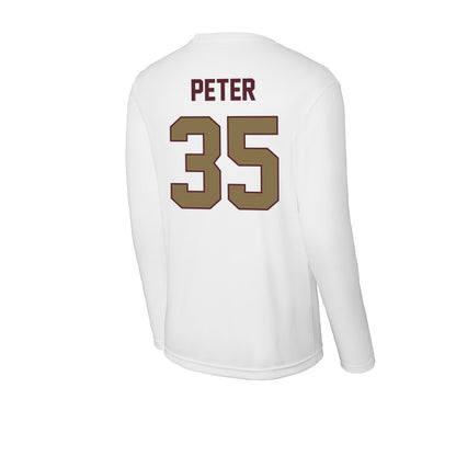 Texas State - NCAA Football : Emmanuel Peter - Activewear Long Sleeve T-Shirt-1