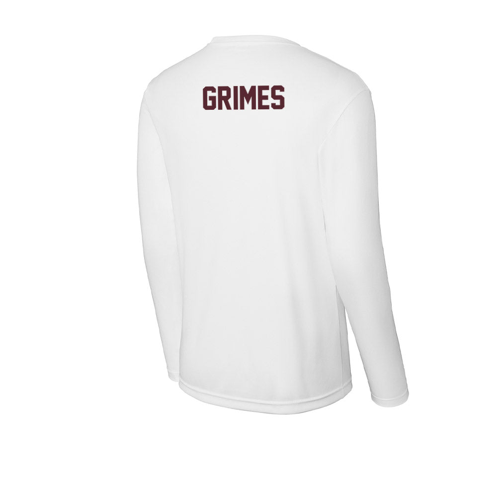 Texas State - NCAA Cheerleading : Haileigh Grimes - Activewear Long Sleeve T-Shirt-1