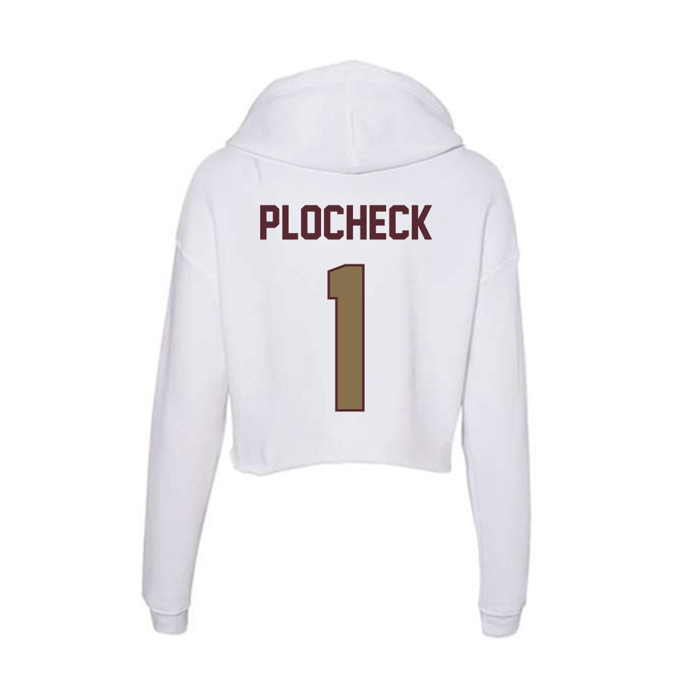 Texas State - NCAA Softball : Camryn Plocheck - Women's Crop Fleece Hoodie-1